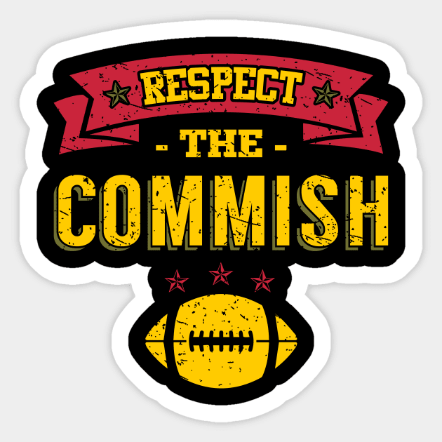 Respect the commish Sticker by captainmood